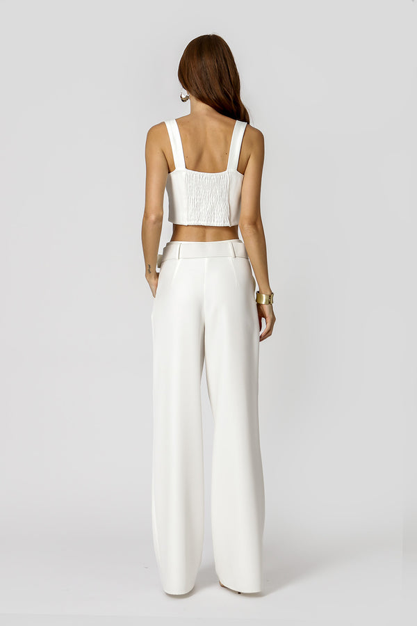 Top cropped com Alça - OFF WHITE