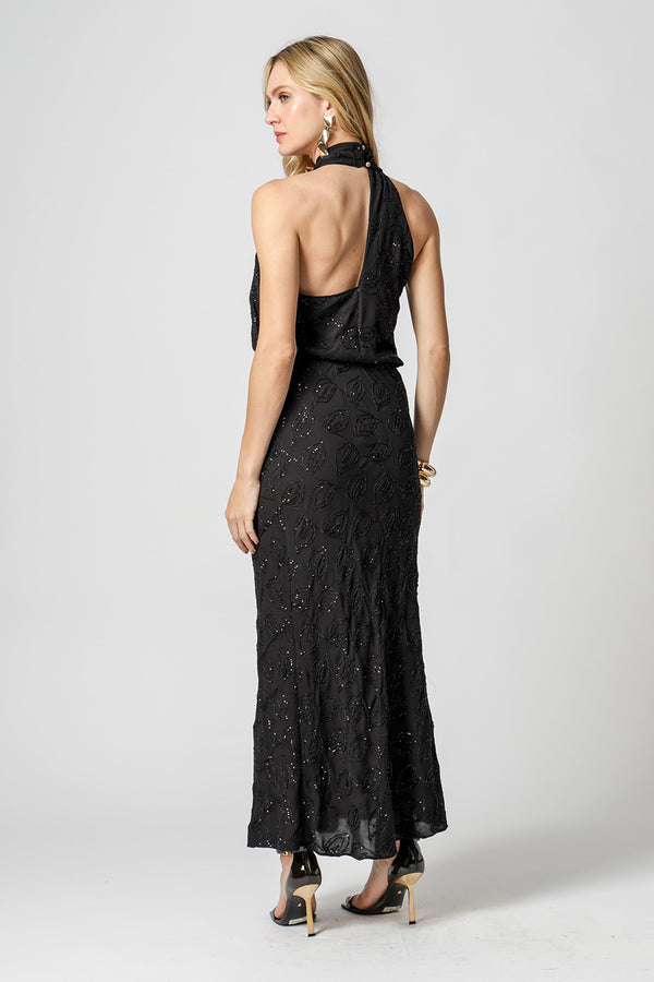 Blusa Paetê Com Decote Transpassado - PRETO 90168