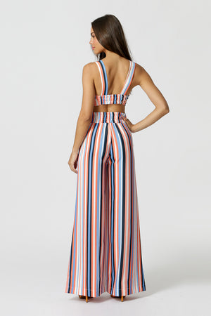 Blusa Top Decote V Estampado - ROYAL CL 7170