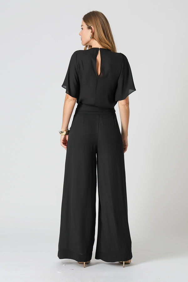 Blusa Manga Angel Com Acessório - PRETO