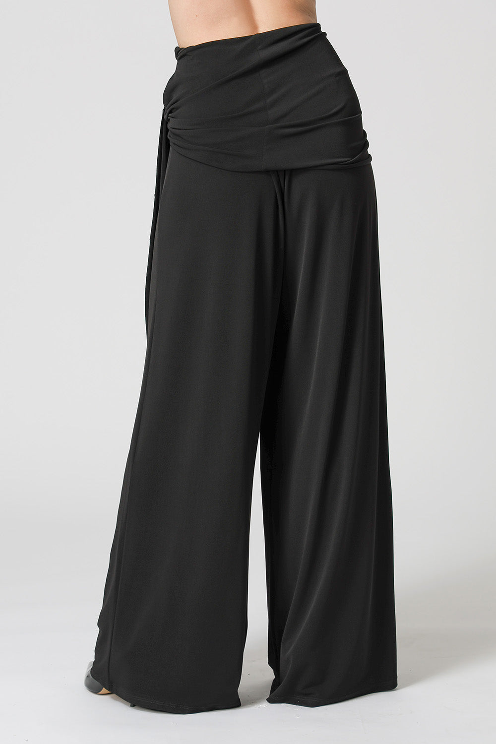 Calça Pantalona Multifuncional Com Faixa - PRETO