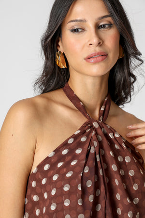 Blusa Frente Única Chiffon Glass