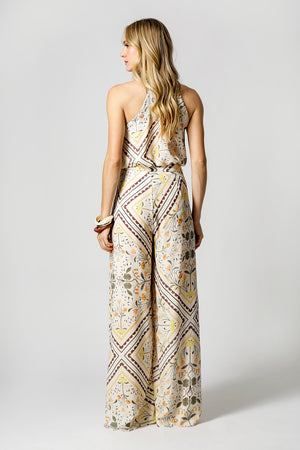 Blusa Com Torção Estampada - LARANJA 1220