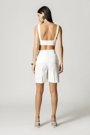 Top Com Detalhe De Fenda - OFF WHITE
