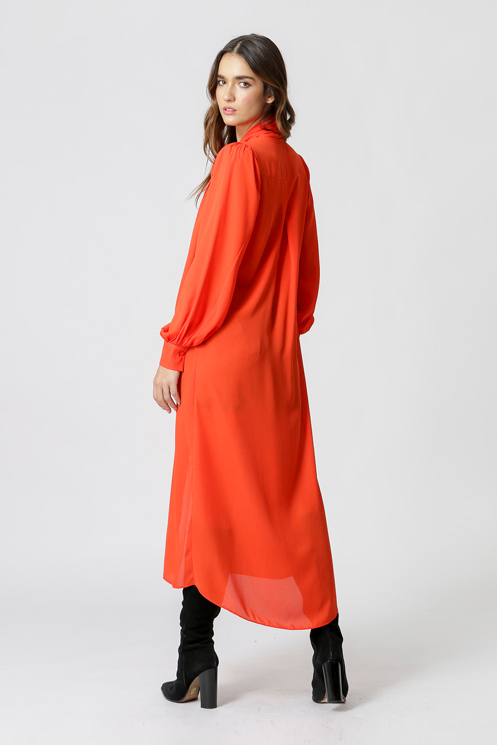 Chemise Com Lenço - CORAL