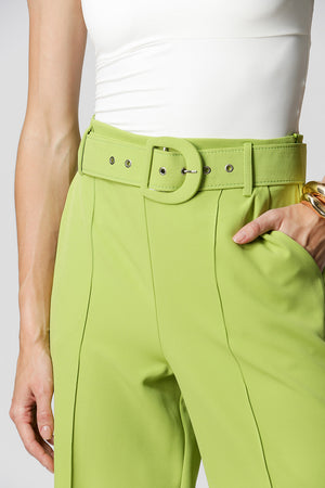 Calça Pantalona Cinto Forrado - FOLHA