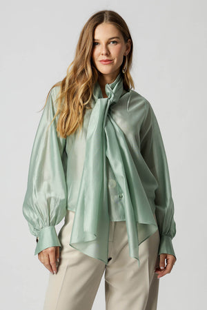 Camisa Com Laço Amplo - MINERAL