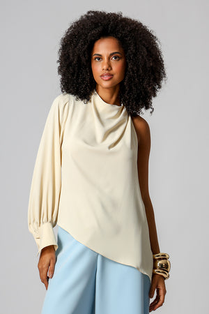 Blusa Assimétrica De Ombro Único - CRU