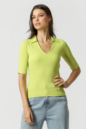 Blusa básica con cuello en V - CANA