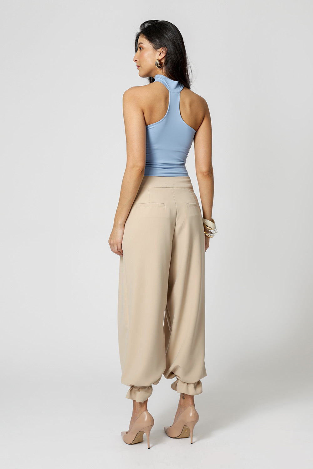 Blusa Com Gola Amni - AZUL CLARO