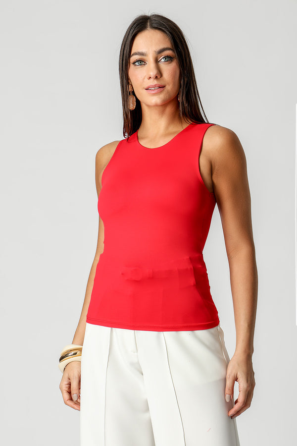 Blusa Regata Em Malha Amni