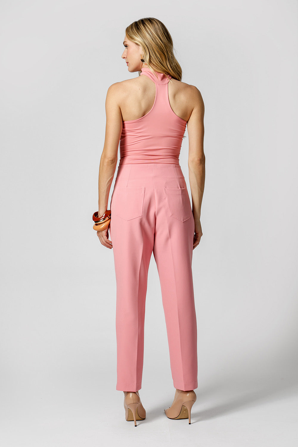 Blusa Com Gola Amni - ROSA CLARO
